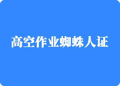 白虎操逼国产高空作业蜘蛛人证